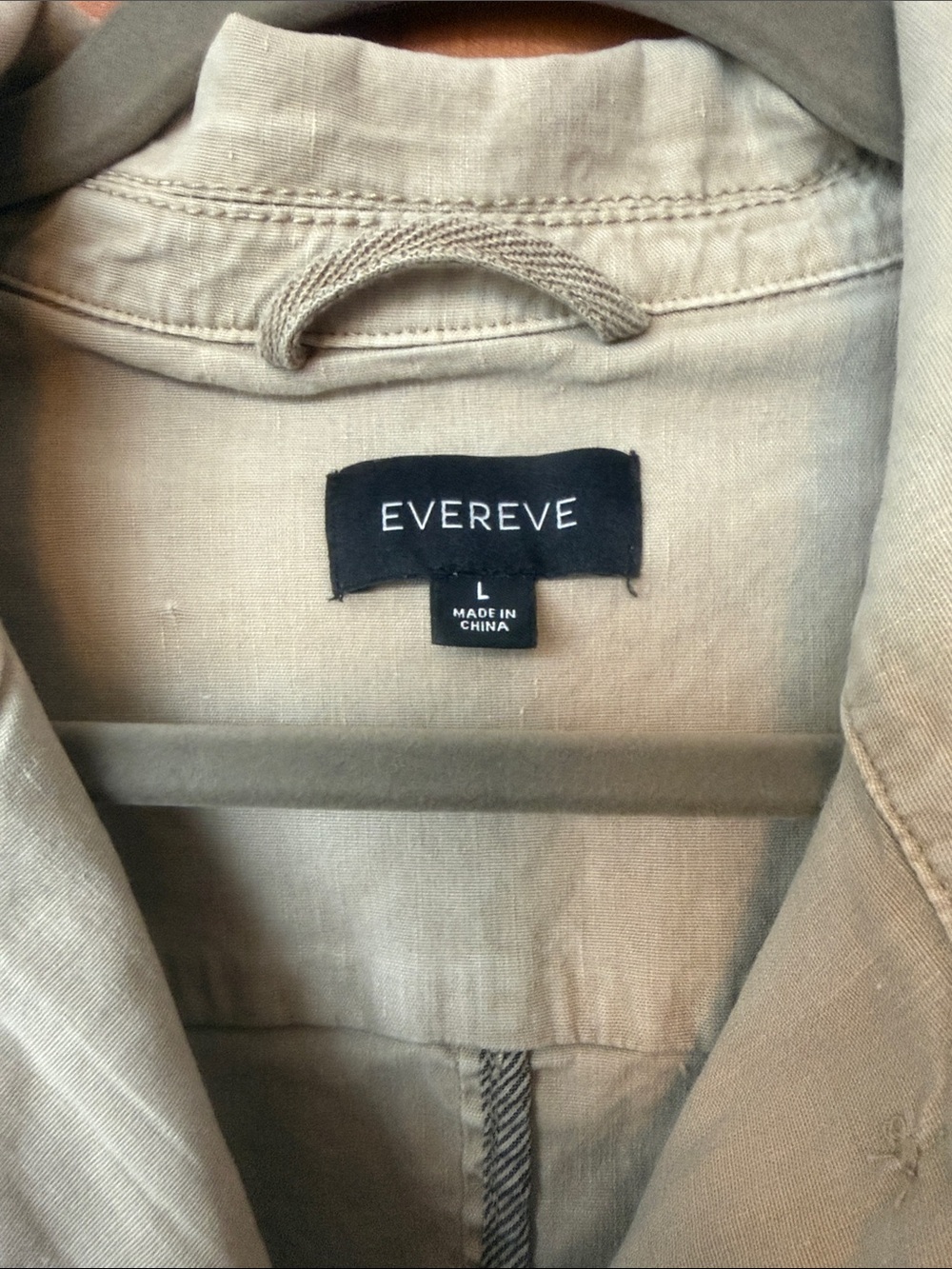 Evereve Boxy Cropped Utility Jacket in Light Taupe - Picture 2 of 3